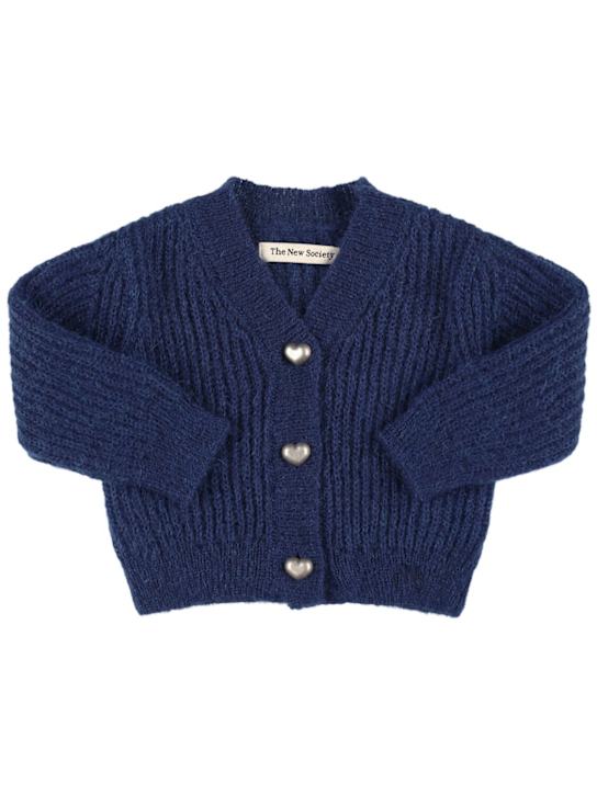 The New Society - Mohair blend knit cardigan