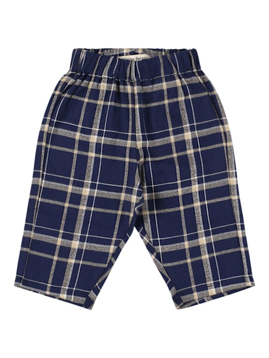 The New Society - Check cotton pants