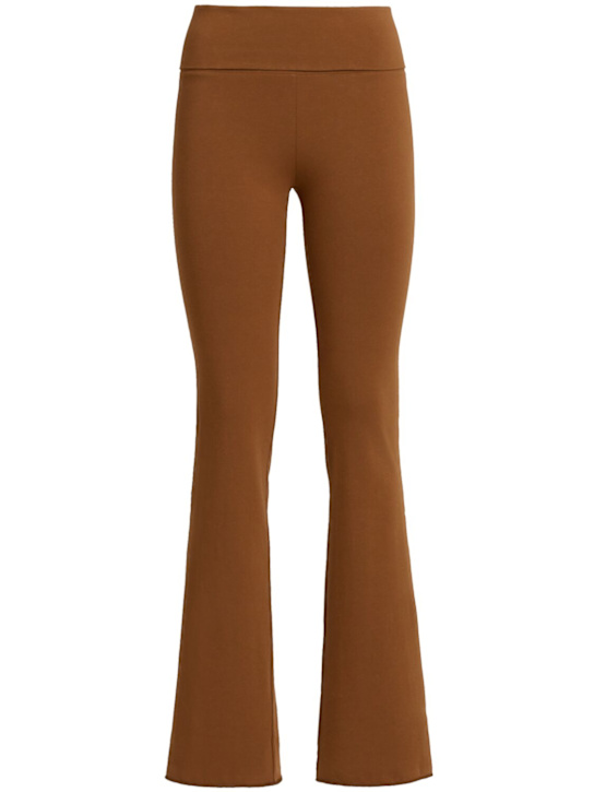 SKIMS - Cotton fold-over flared pants