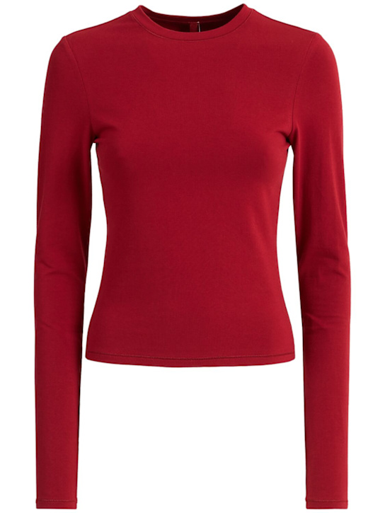 SKIMS - Stretch cotton long sleeve t-shirt