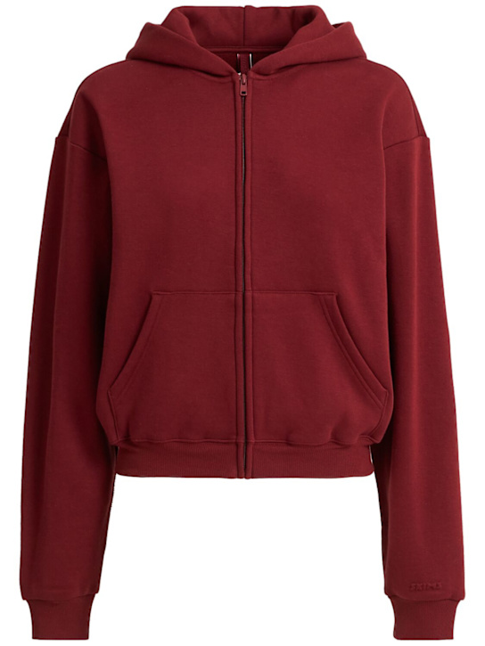 SKIMS - Cotton blend classic zip-up hoodie