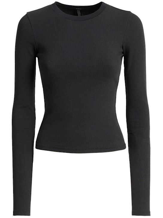 SKIMS: Stretch cotton long sleeve t-shirt