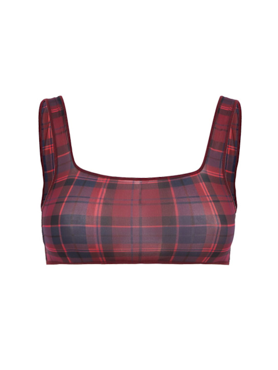 SKIMS - Fits Everybody plaid scoop bralette