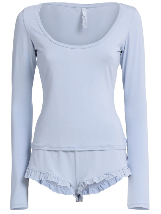 SKIMS - Scoop neck top & shorts sleep set