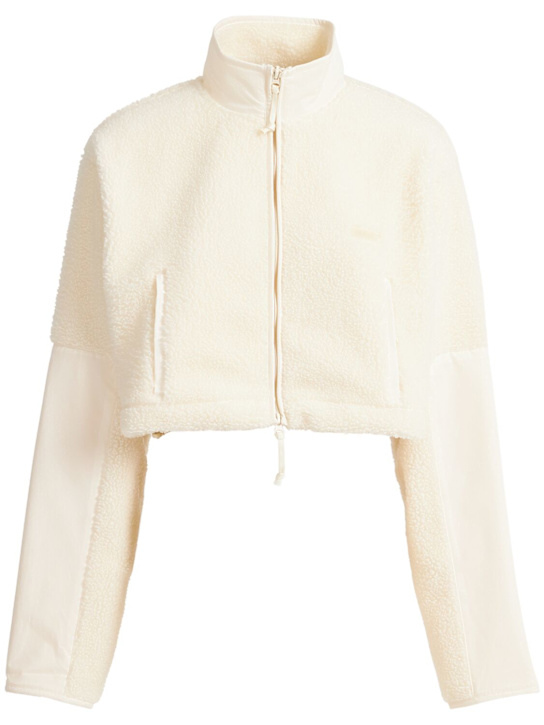 SKIMS - Teddy funnel neck cropped jacket