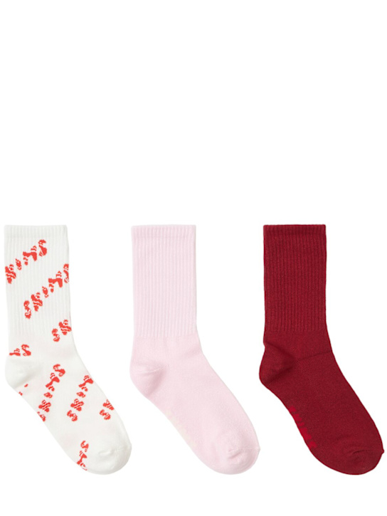 SKIMS: Pack of 3 ribbed socks