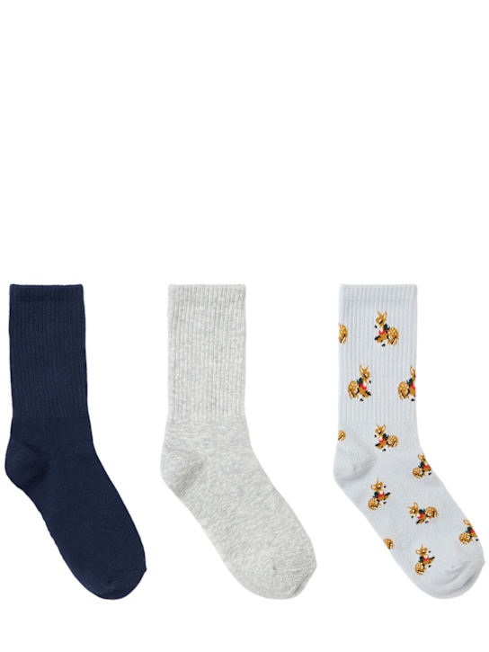 SKIMS: Pack of 3 ribbed socks