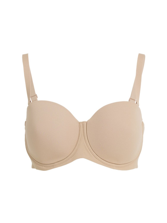 Nylon blend strapless bra