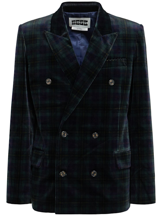 EENK - Double breasted velvet blazer