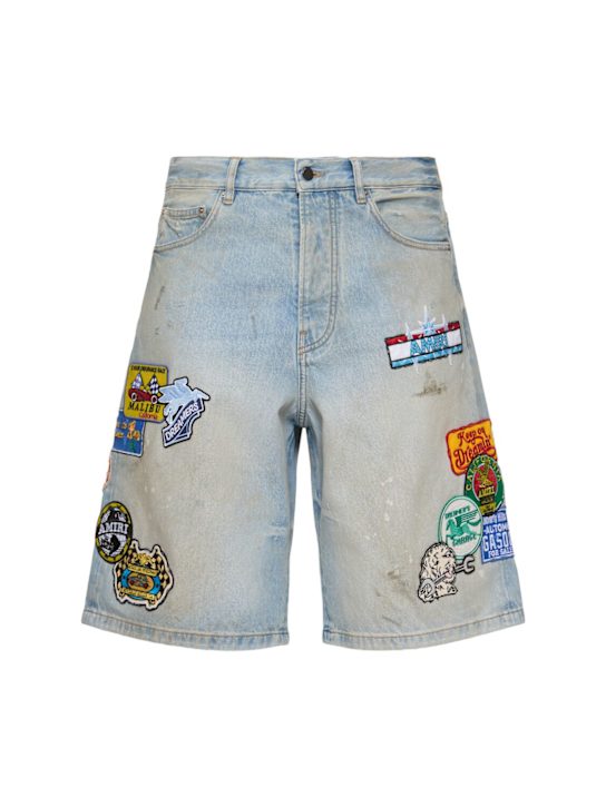 Amiri - Station patch denim shorts
