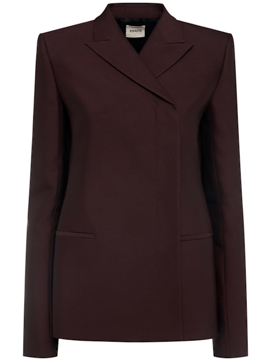 Khaite: Blazer Silvannah in seta e lana