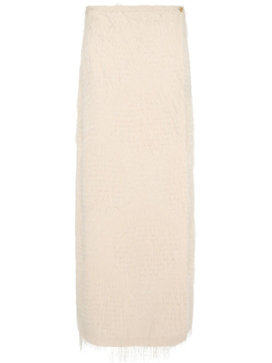 Khaite: Robe longue en maille de viscose mélangée Quinn