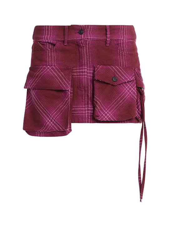 The Attico - Minigonna in misto cotone con tasche cargo