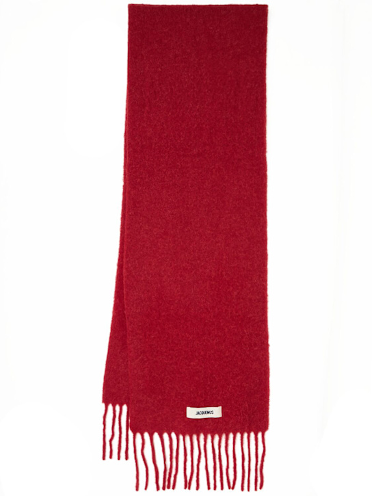 Jacquemus - L'Echarpe Carro mohair blend scarf
