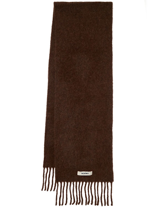 Jacquemus - L'Echarpe Carro mohair blend scarf
