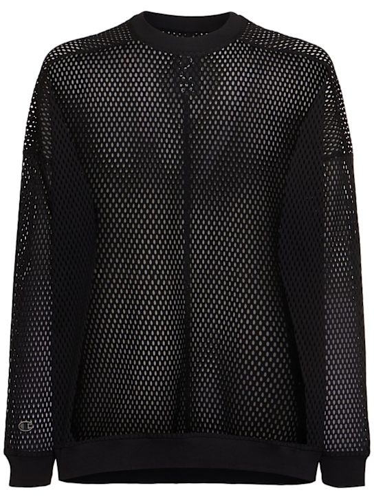 Rick Owens - Felpa Champion Jumbo in mesh