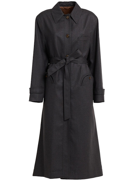 Blazé Milano - Cappotto lungo Basoto in lana / cintura