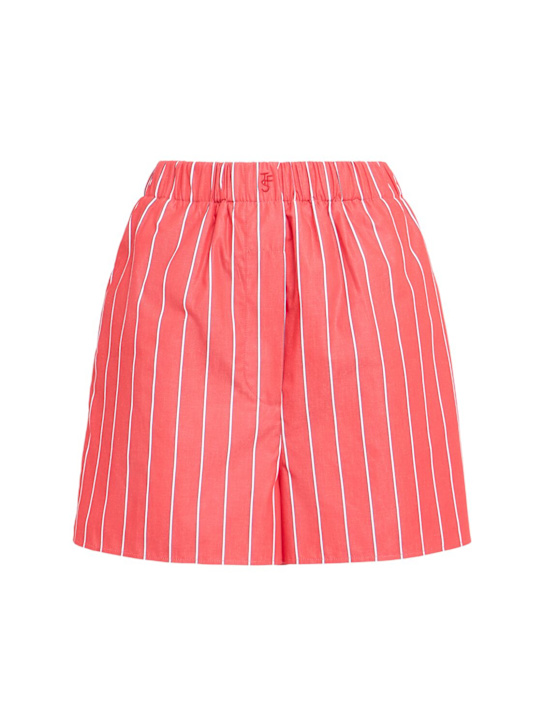 The Frankie Shop: Short en popeline de coton à rayures Lui