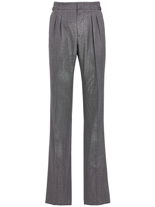 Tom Ford - Pantaloni Birdseye a vita alta