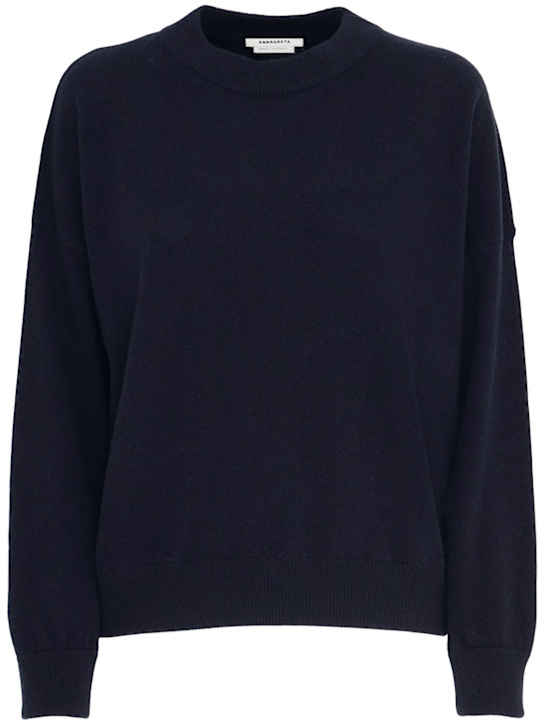 Annagreta - Dalia wool knit crewneck sweater