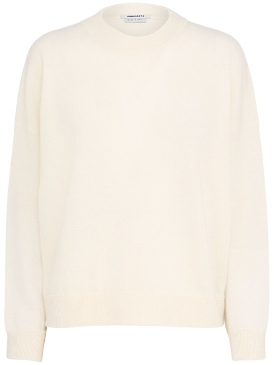 Annagreta - Dalia wool knit crewneck sweater