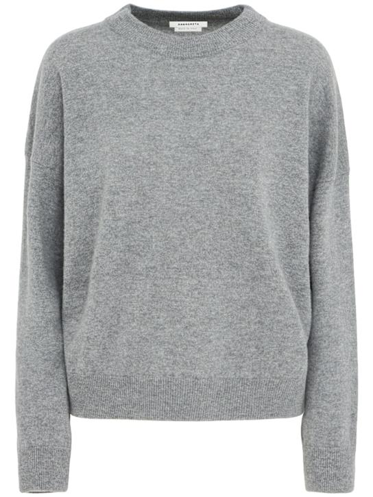 Annagreta - Dalia wool knit crewneck sweater