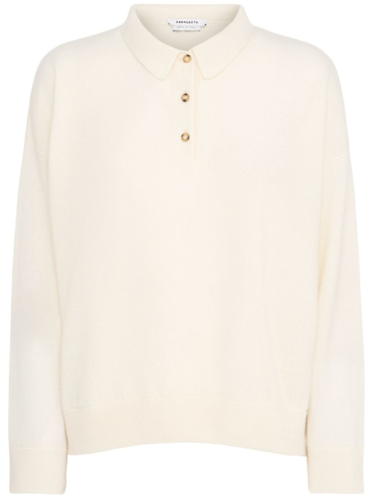 Annagreta: Editta wool knit polo