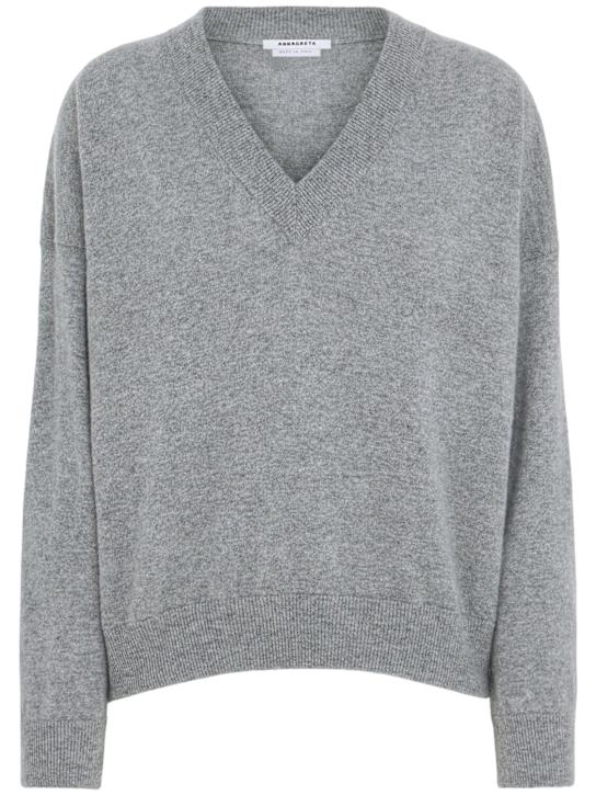 Annagreta - Evelyn wool knit V-neck sweater