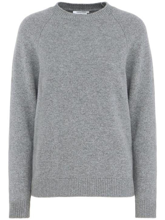 Annagreta - Ida wool knit raglan crewneck sweater