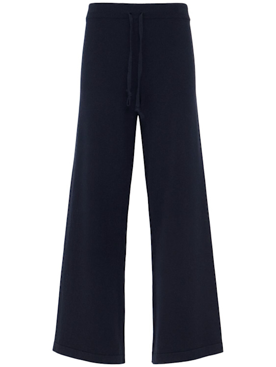 Annagreta - Pantalon évasé en maille de laine Aurora