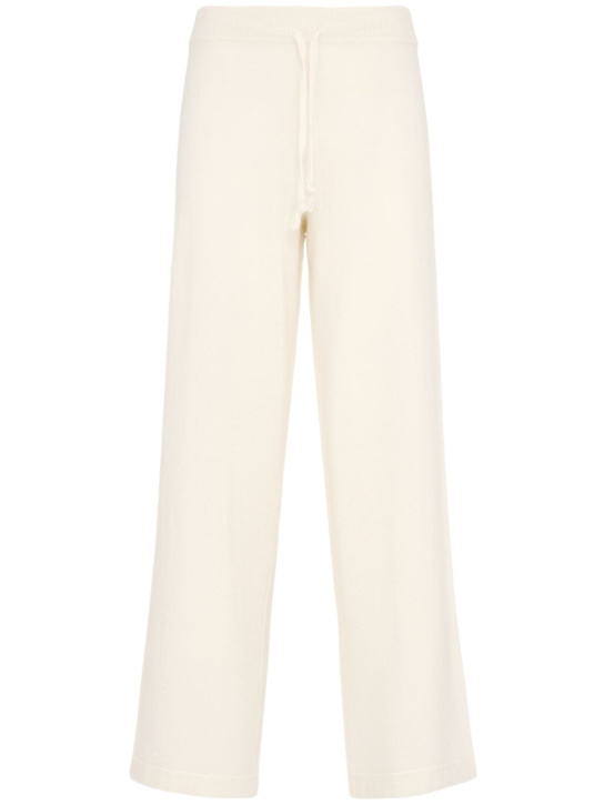 Annagreta - Pantalon évasé en maille de laine Aurora