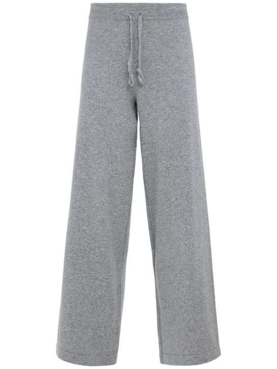 Annagreta - Pantalon évasé en maille de laine Aurora