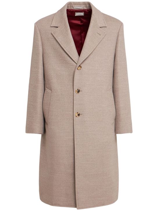 Brunello Cucinelli: Einreihiger Mantel aus Wollmischung