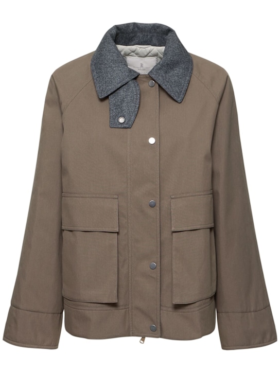 Brunello Cucinelli - Veste en toile de coton mélangé