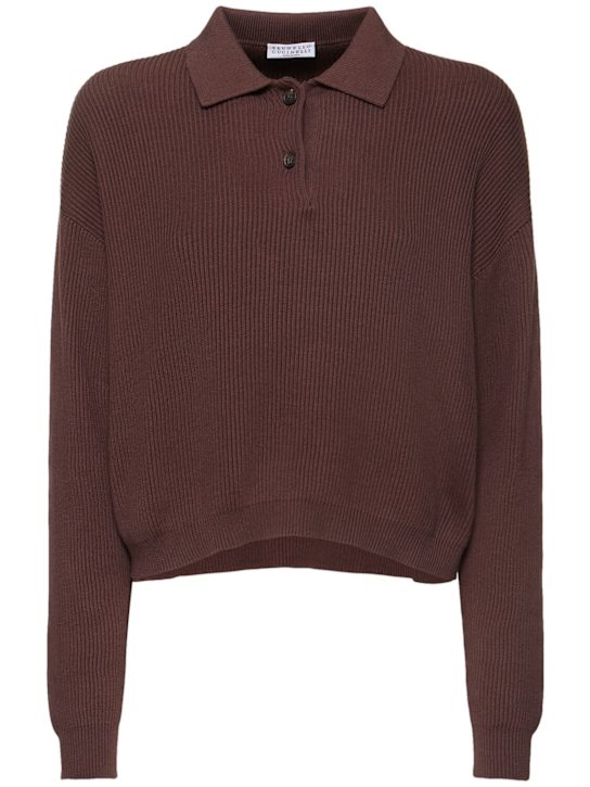 Brunello Cucinelli - Cotton polo sweater