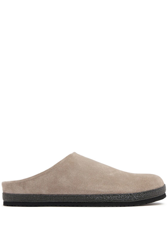 Brunello Cucinelli: Zuecos de ante 20mm