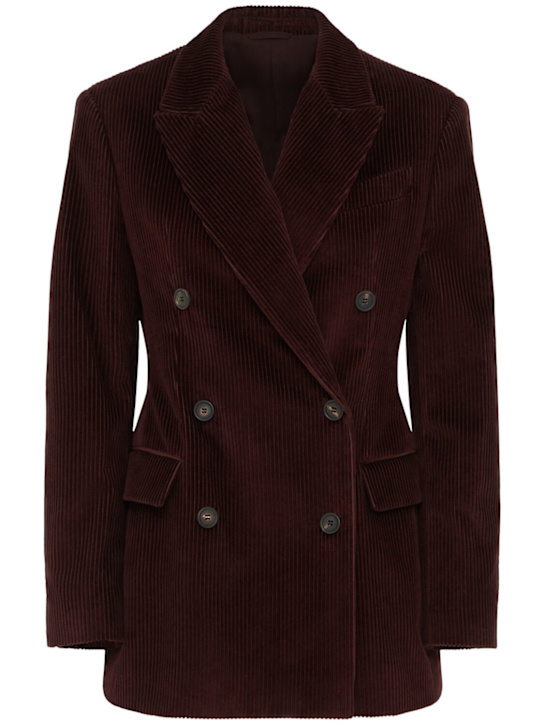 Brunello Cucinelli - Blazer côtelé à double boutonnage