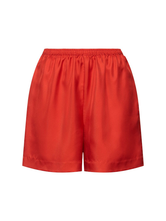 Loulou De Saison - Short en soie à taille élastique Arl