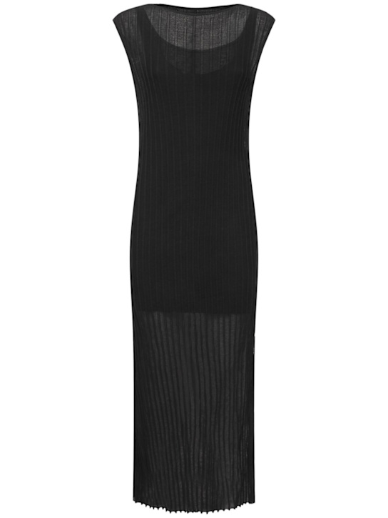 Loulou De Saison - Robe longue fendue sans manches en maille Ada