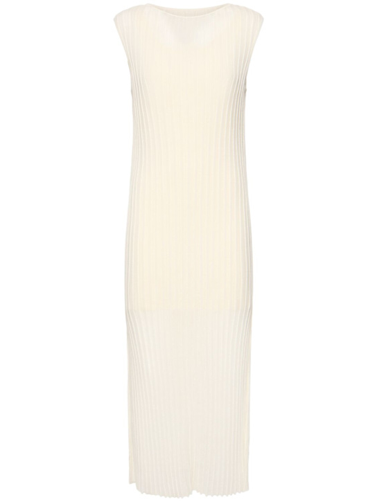Loulou De Saison - Robe longue fendue sans manches en maille Ada