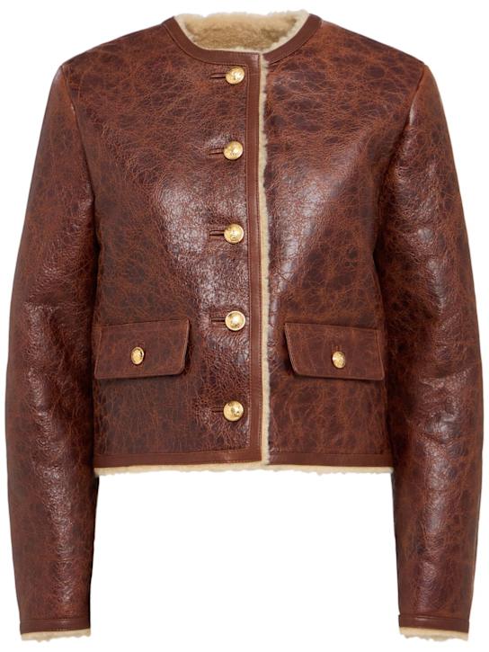 Nili Lotan - Manteau court en shearling Zanie