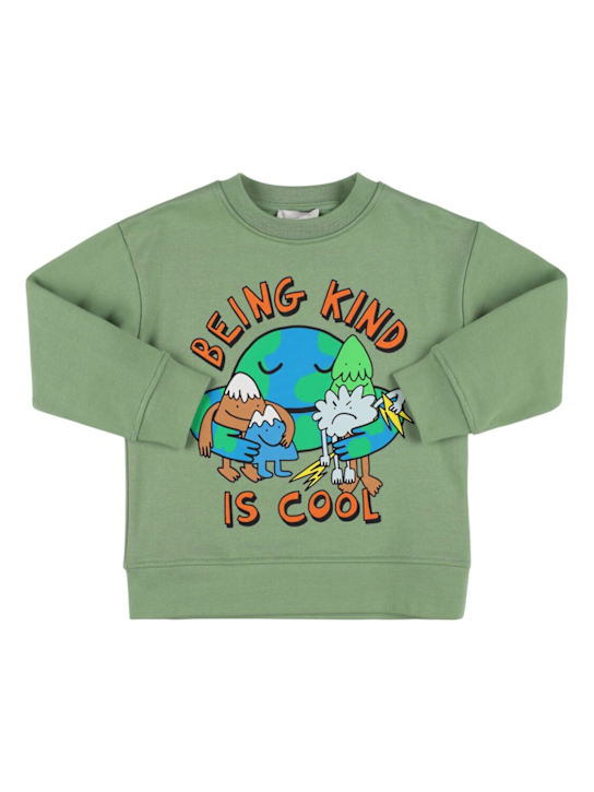 Stella McCartney Kids: Felpa in cotone con stampa