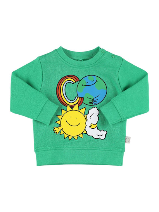 Stella McCartney Kids: Sweat-shirt en coton imprimé