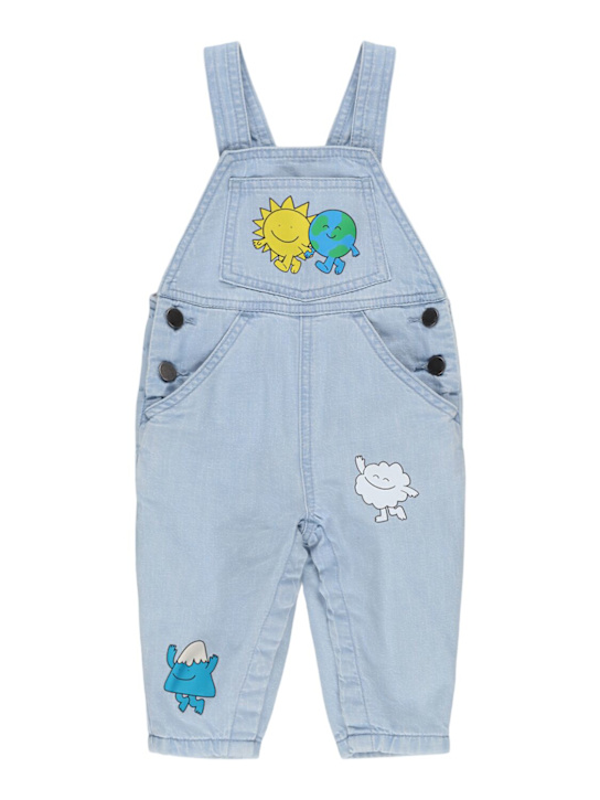 Stella McCartney Kids - Overall aus Baumwolldenim mit Druck