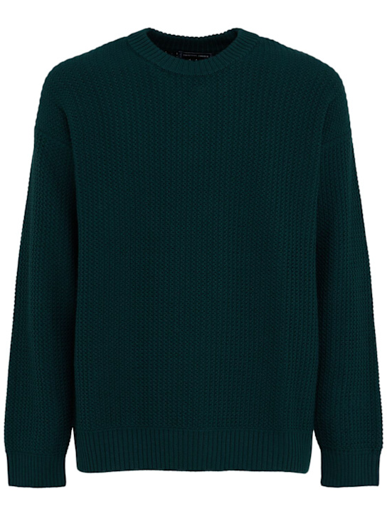 Frescobol Carioca: Pull-over col rond en maille de laine Jardim