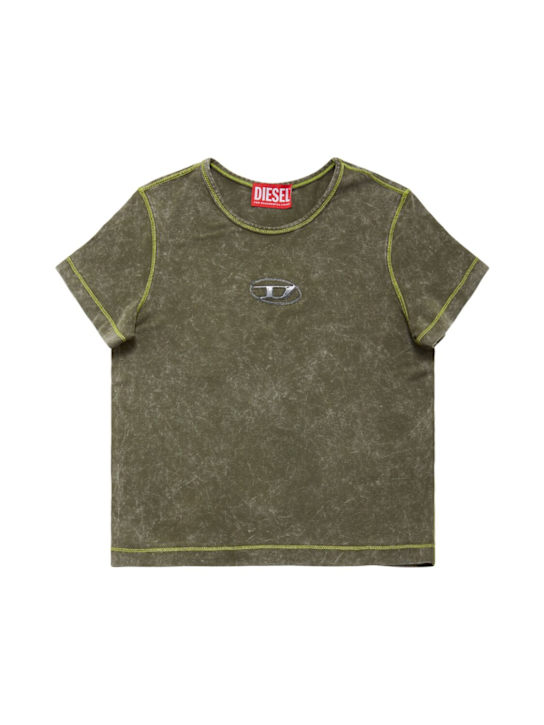 Diesel Kids - T-shirt in jersey di cotone con logo