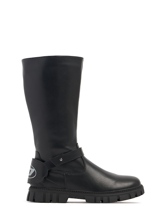 Diesel Kids - Leather & synthetic boots