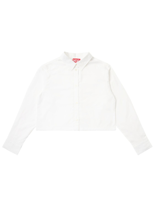 Diesel Kids - Cropped cotton shirt