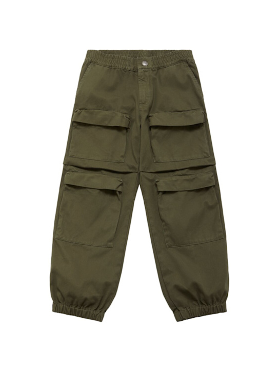 Pantalones cargo de gabardina de algodón