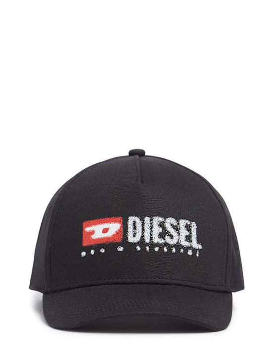 Diesel Kids: Cappello baseball in tela di cotone con logo